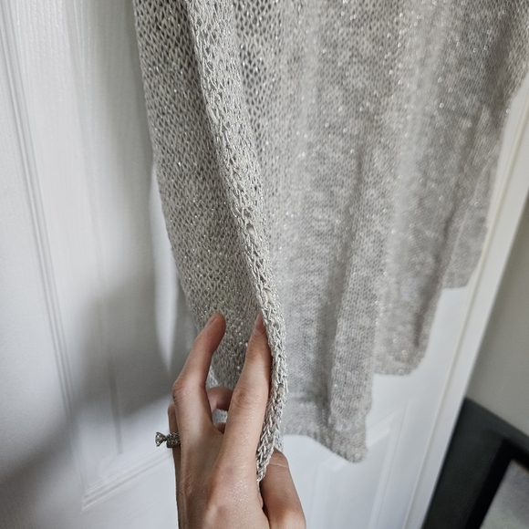 Oversized grey silver sparkle sweater - Picture 5 of 8